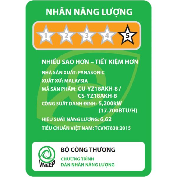 Điều hòa Panasonic YZ18AKH-8 - hình số 6