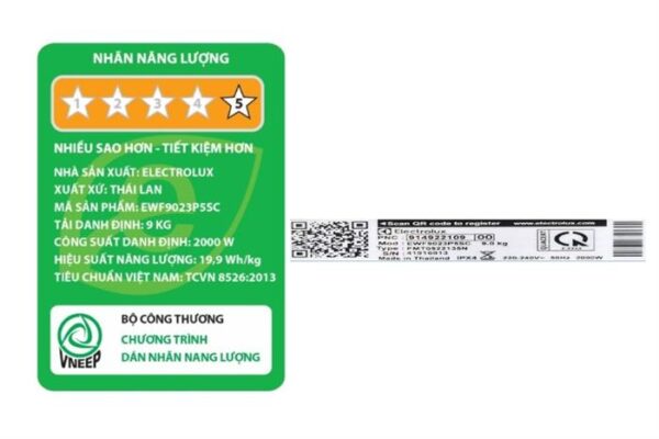 Máy giặt Electrolux EWF9023P5SC - hình số 8