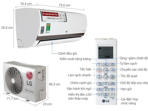 Điều hòa LG B10API - Hình ảnh 2