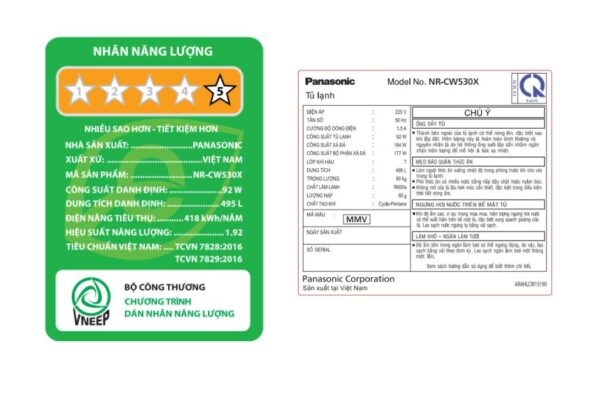Tủ lạnh Panasonic NR-CW530XMMV - Hình ảnh 7